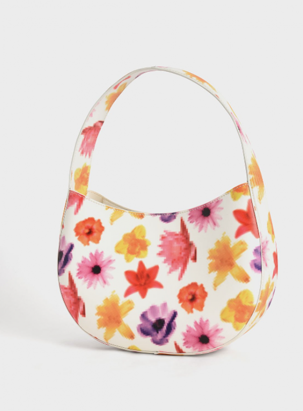 Tote Hobo dengan Sentuhan Bunga